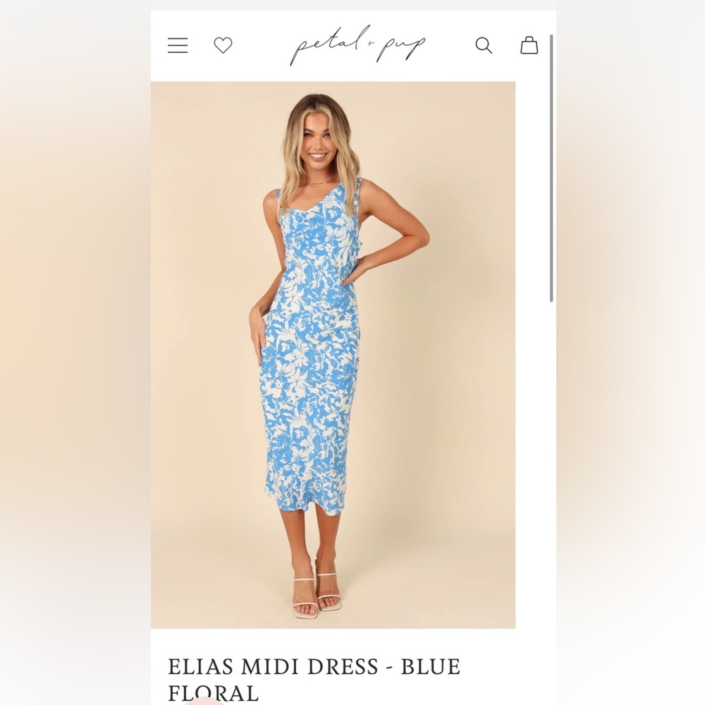 Blue Floral Dress
